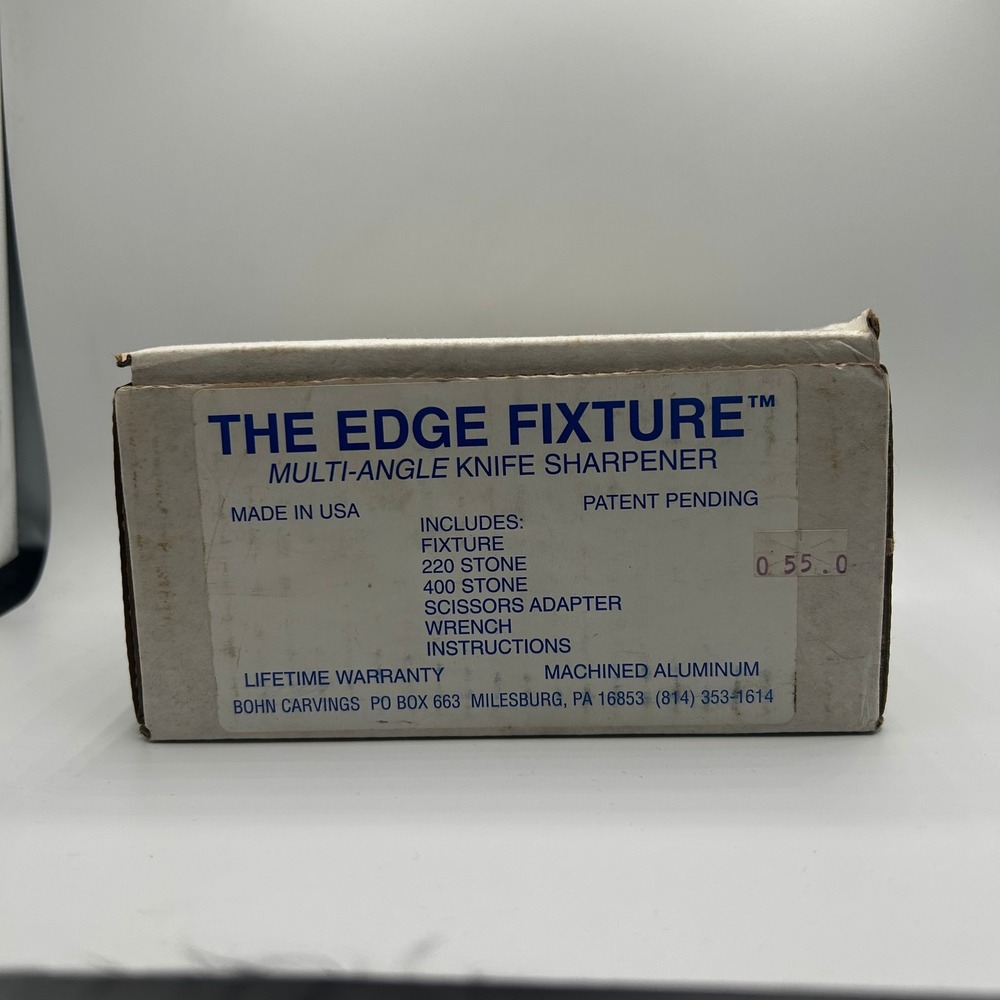 Bohn Carvings The Edge Fixture Multi-Angle Knife Sharpener Machined Aluminum USA